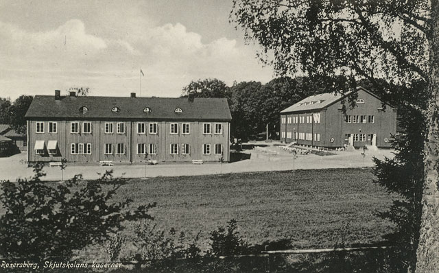 Kasern 2 färdigbyggd 1931. Bildkälla Sven Svensson